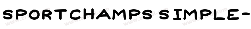 sportchamps simple字体转换